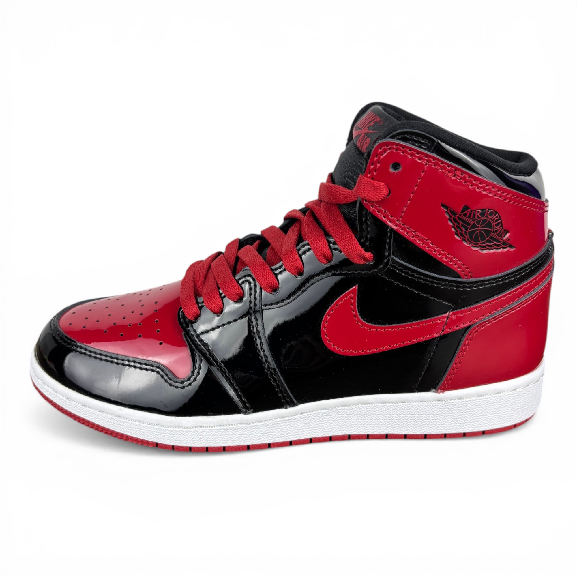Nike Jordan 1 High Patent Bred Gs