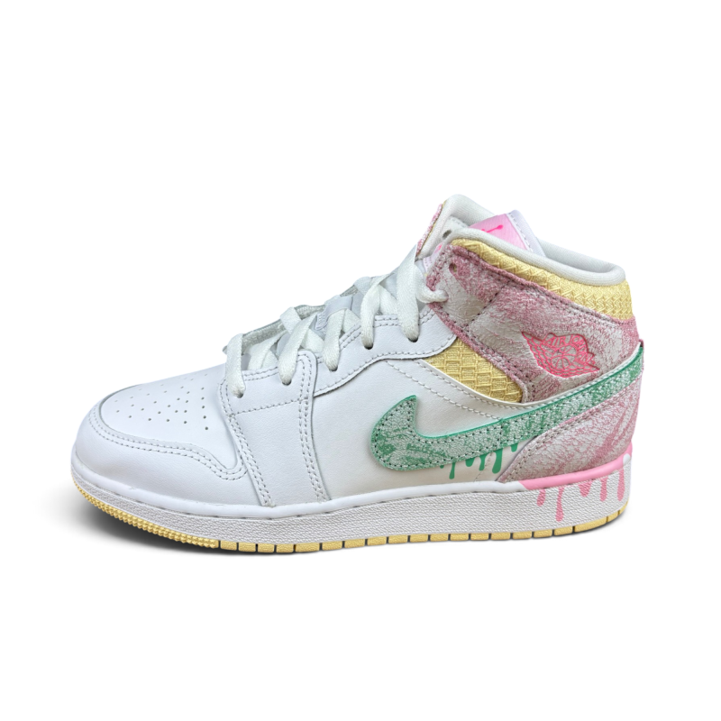 Nike Jordan 1 Mid Paint Drip Gs