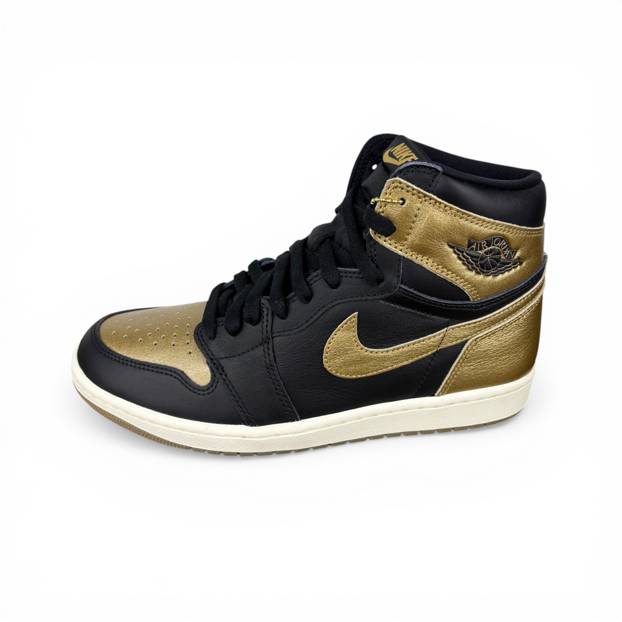 Nike Jordan 1 High Black Metallic Gold 